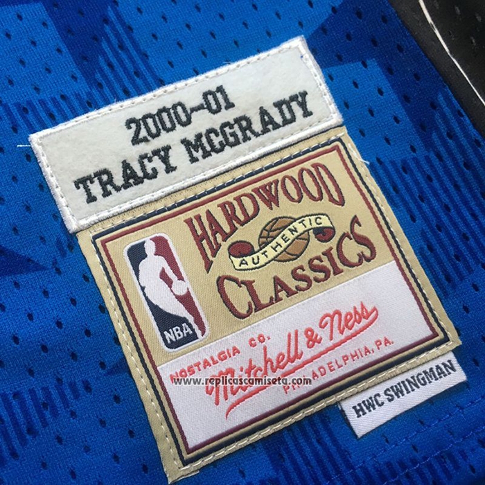 Camiseta Orlando Magic Tracy McGrady #1 Mitchell & Ness 2000-01 Azul